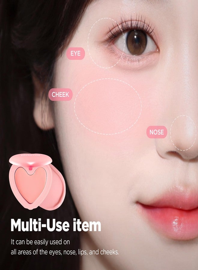 ليليبيرد بلسم الخدود lilybyred Luv Beam | أحمر خدود كريمي كوري على شكل قلب، لمسة نهائية شبه مطفية، يدوم طويلاً، قابل للمزج والتكثيف، قوام كريمي ناعم، خفيف الوزن، يمنح احمراراً طبيعياً، 0.12 أونصة (01 لون مرجاني نقي) - Image 4